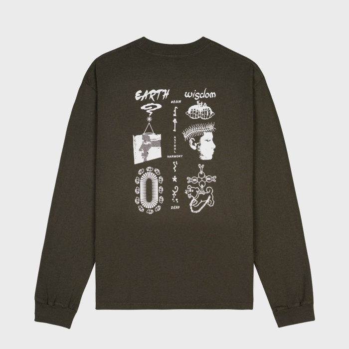 Brain Dead Earth Wisdom Long Sleeve Shirt