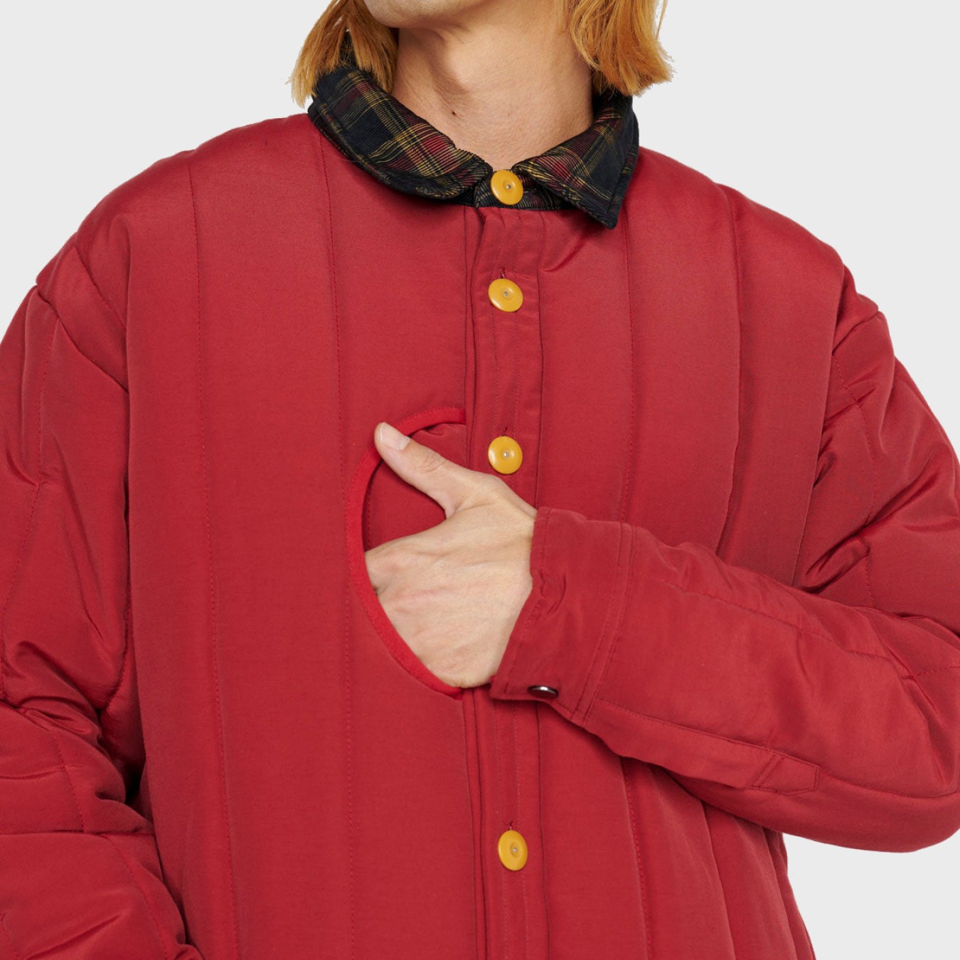 Brain Dead Puffer Button Up Shirt Jacket