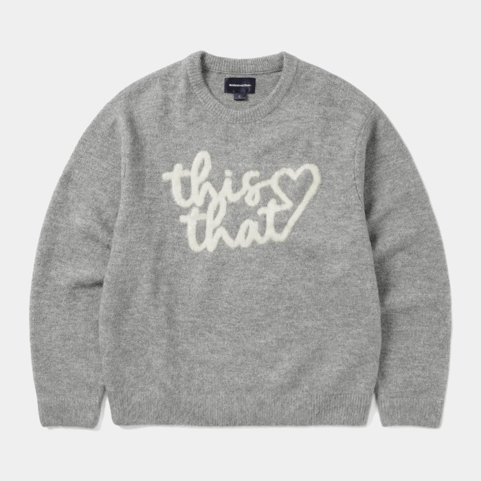 thisisneverthat Heart Logo Knit Sweater