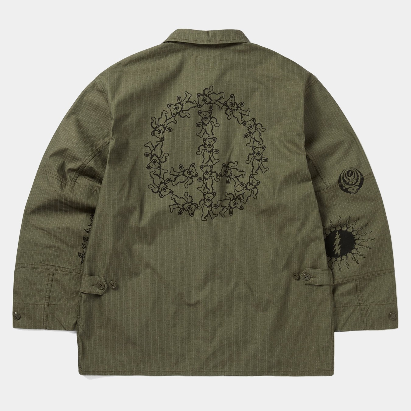 thisisneverthat x Grateful Dead Iconography BDU Jacket 