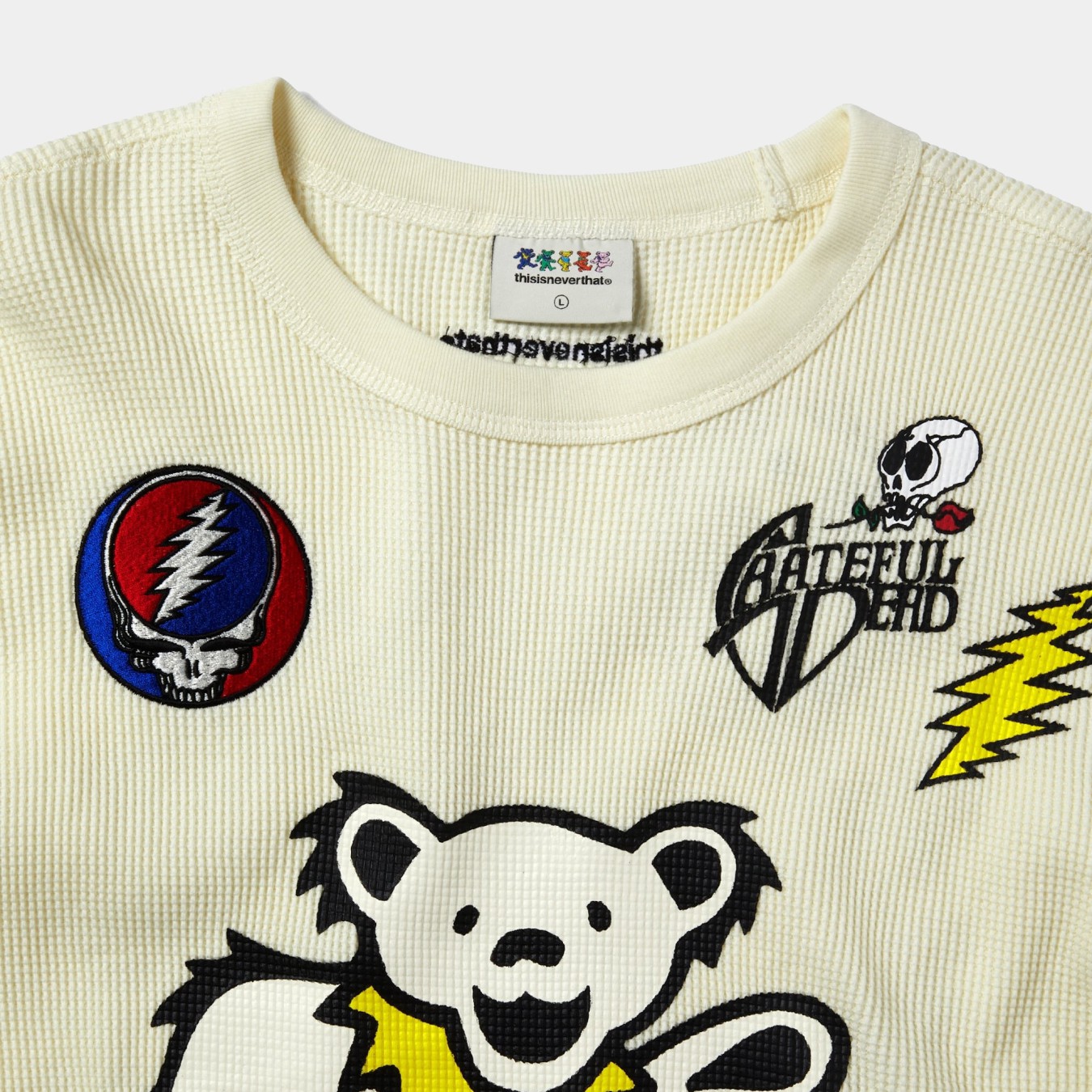 thisisneverthat  x Grateful Dead Peace Bears Waffle L/S Top