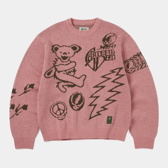 thisisneverthat x Grateful Dead Iconography Knit Sweater