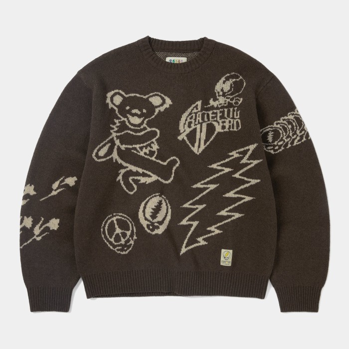 thisisneverthat x Grateful Dead Iconography Knit Sweater