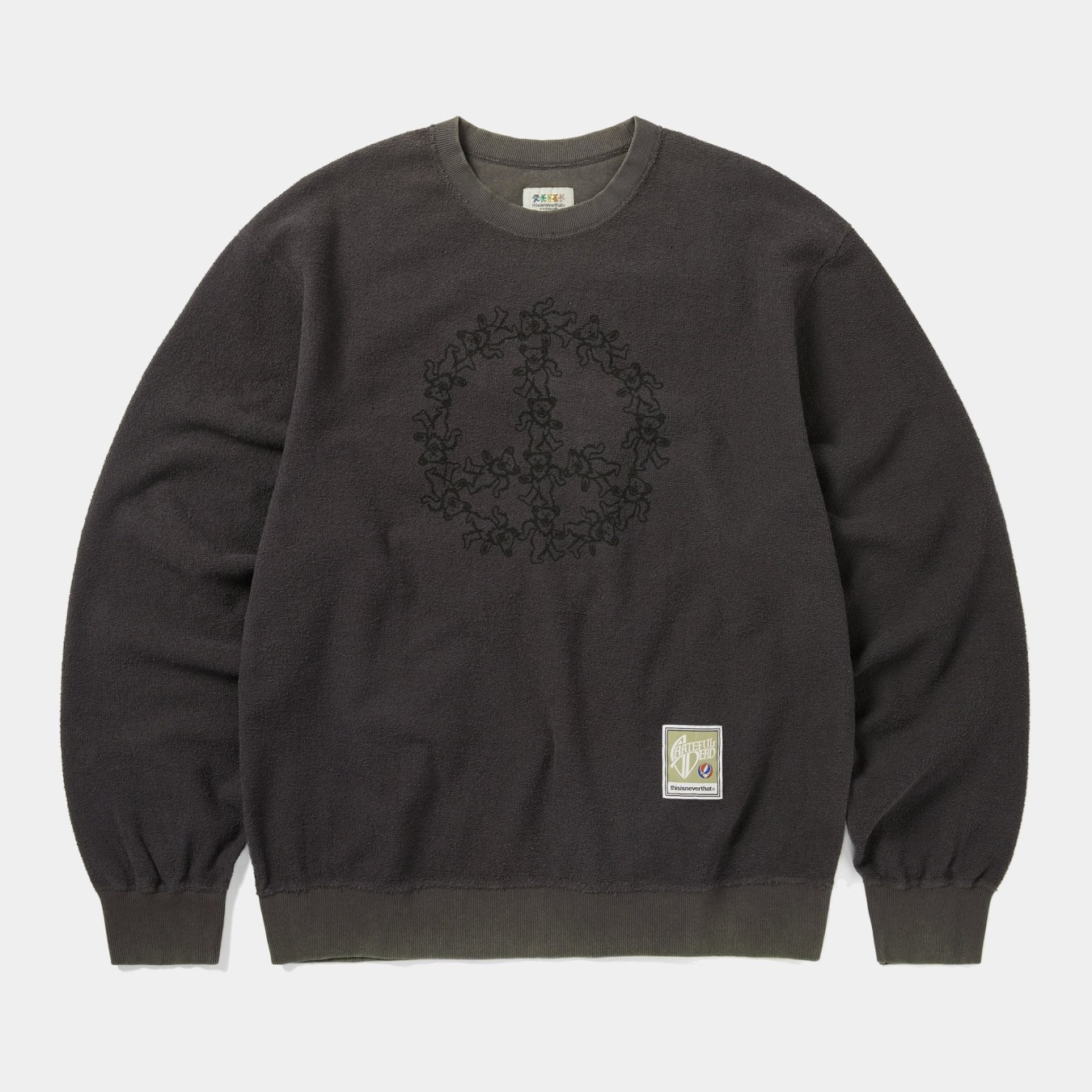 thisisneverthat x Grateful Dead Peace Bears Reversible Crewneck