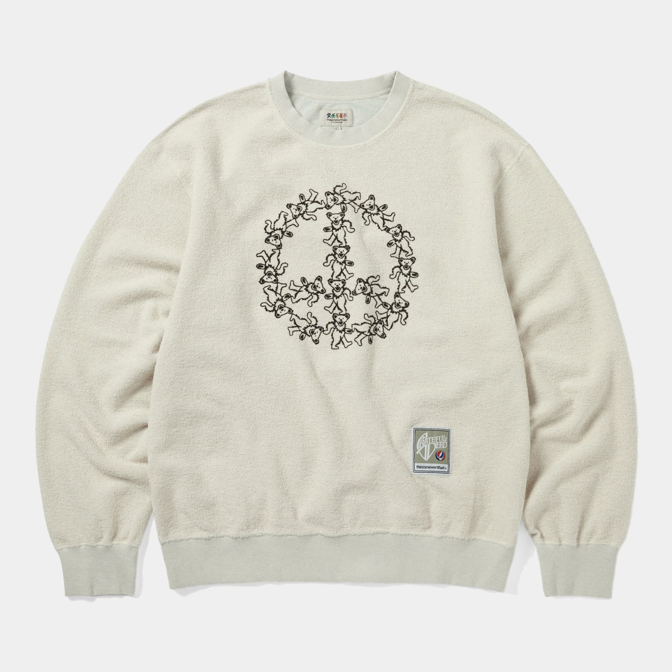 thisisneverthat x Grateful Dead Peace Bears Reversible Crewneck