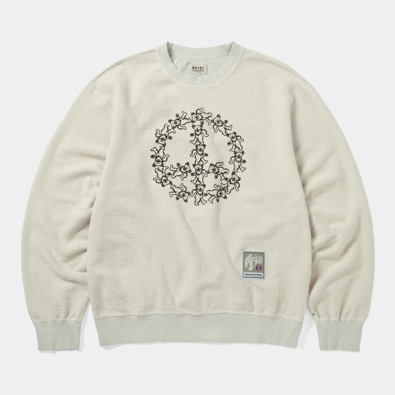 thisisneverthat x Grateful Dead Peace Bears Reversible Crewneck