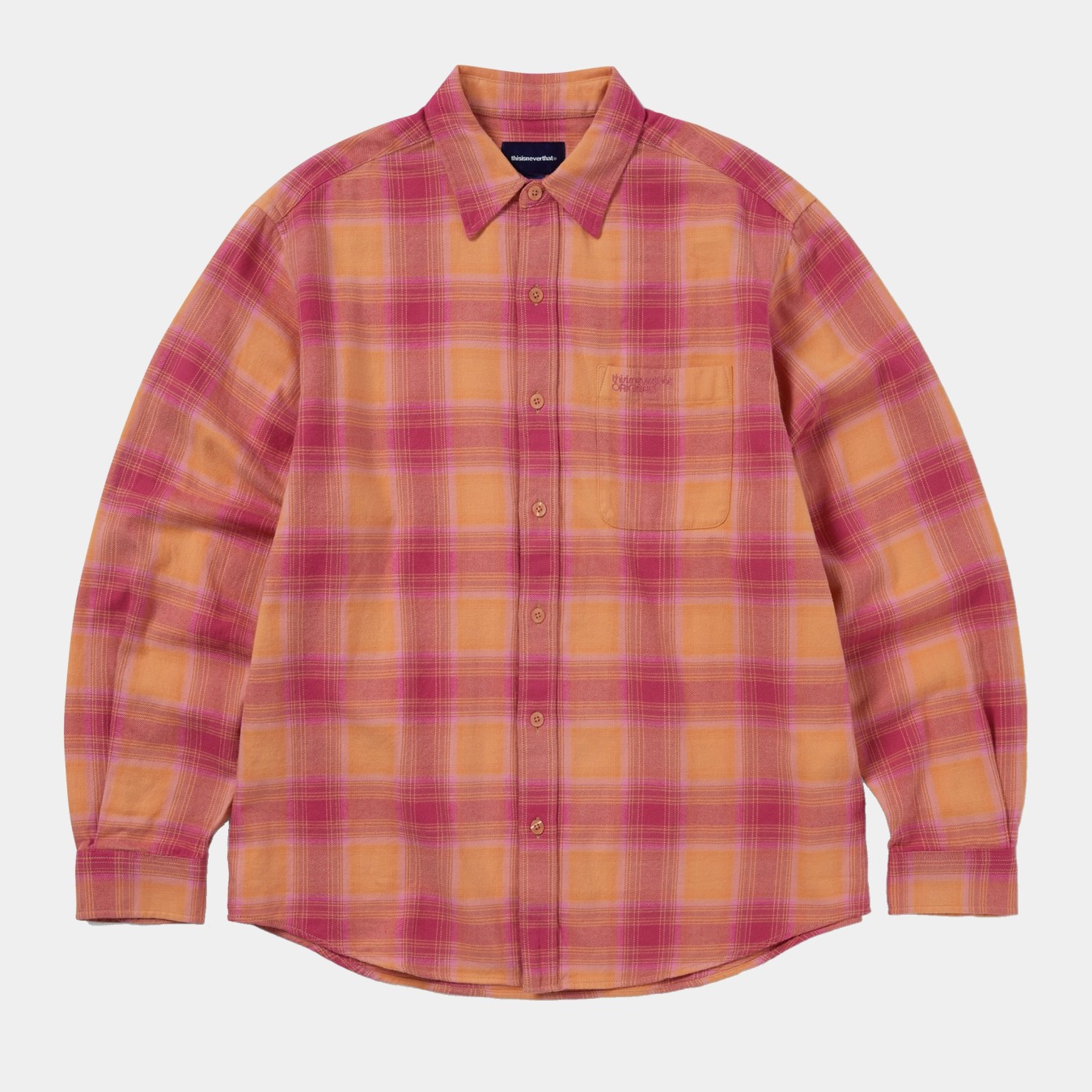 thisisneverthat Shadow Plaid Flannel Shirt