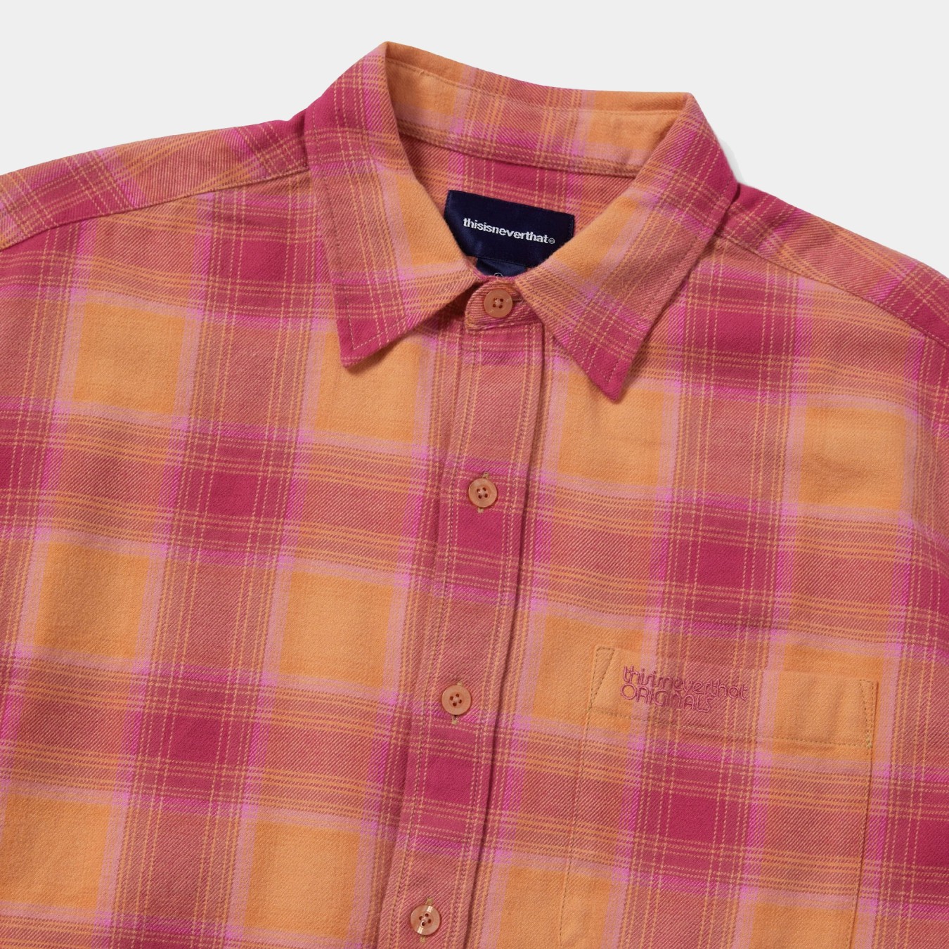 thisisneverthat Shadow Plaid Flannel Shirt