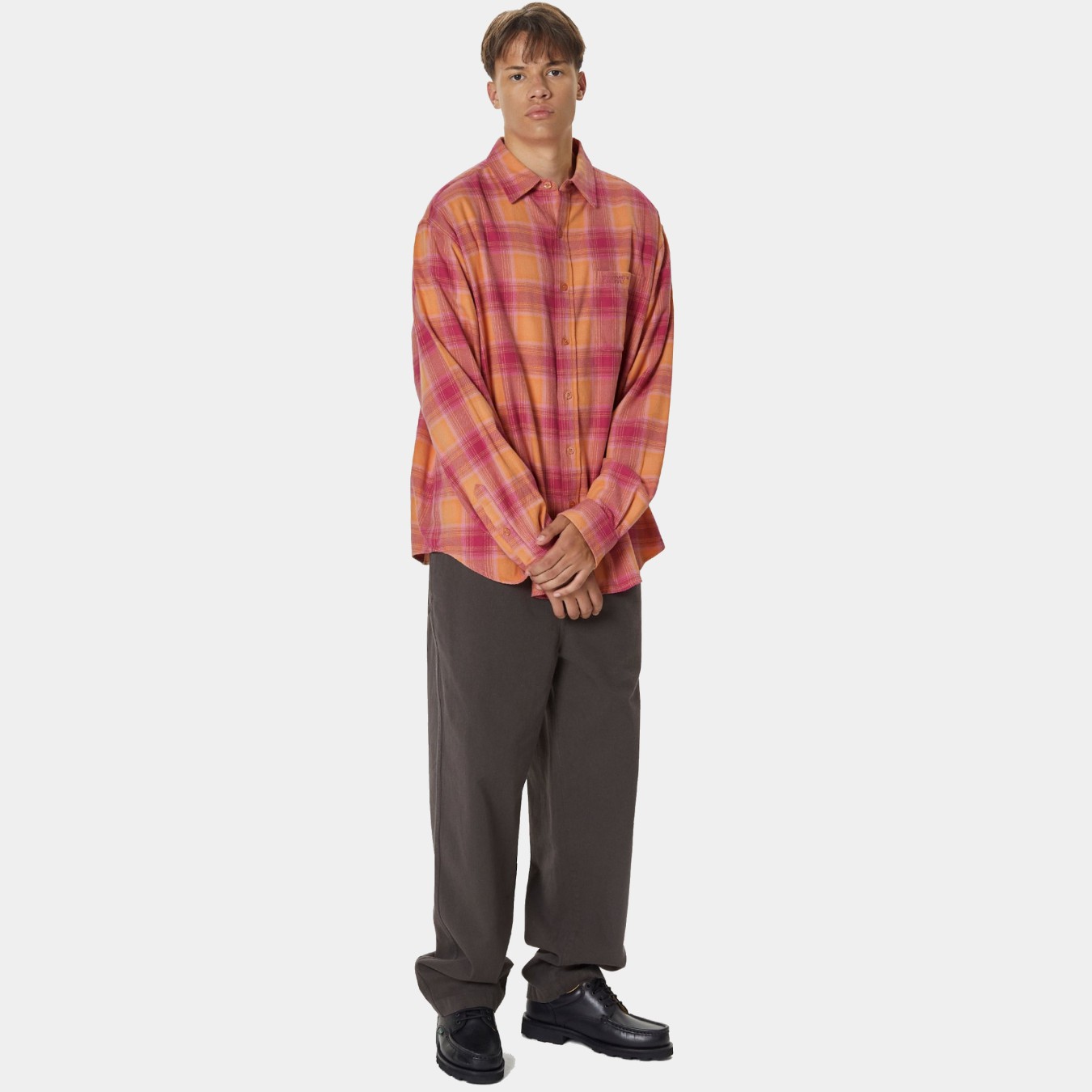 thisisneverthat Shadow Plaid Flannel Shirt