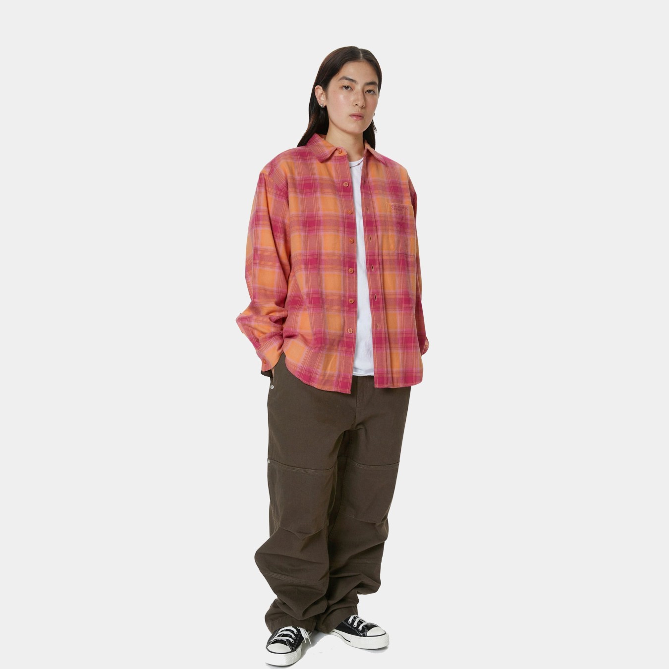 thisisneverthat Shadow Plaid Flannel Shirt