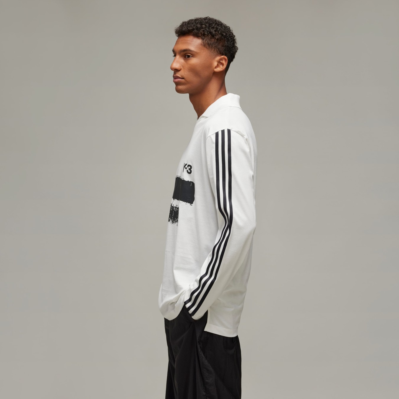 Y-3 Graphic Logo Long Sleeve Tee