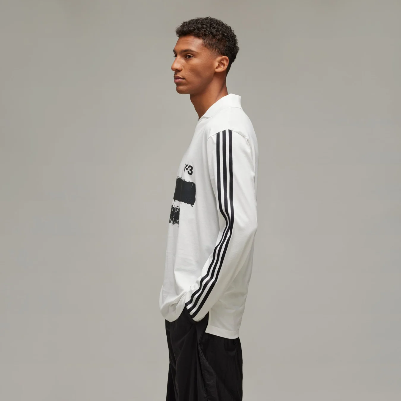 Y-3 Graphic Logo Long Sleeve Tee