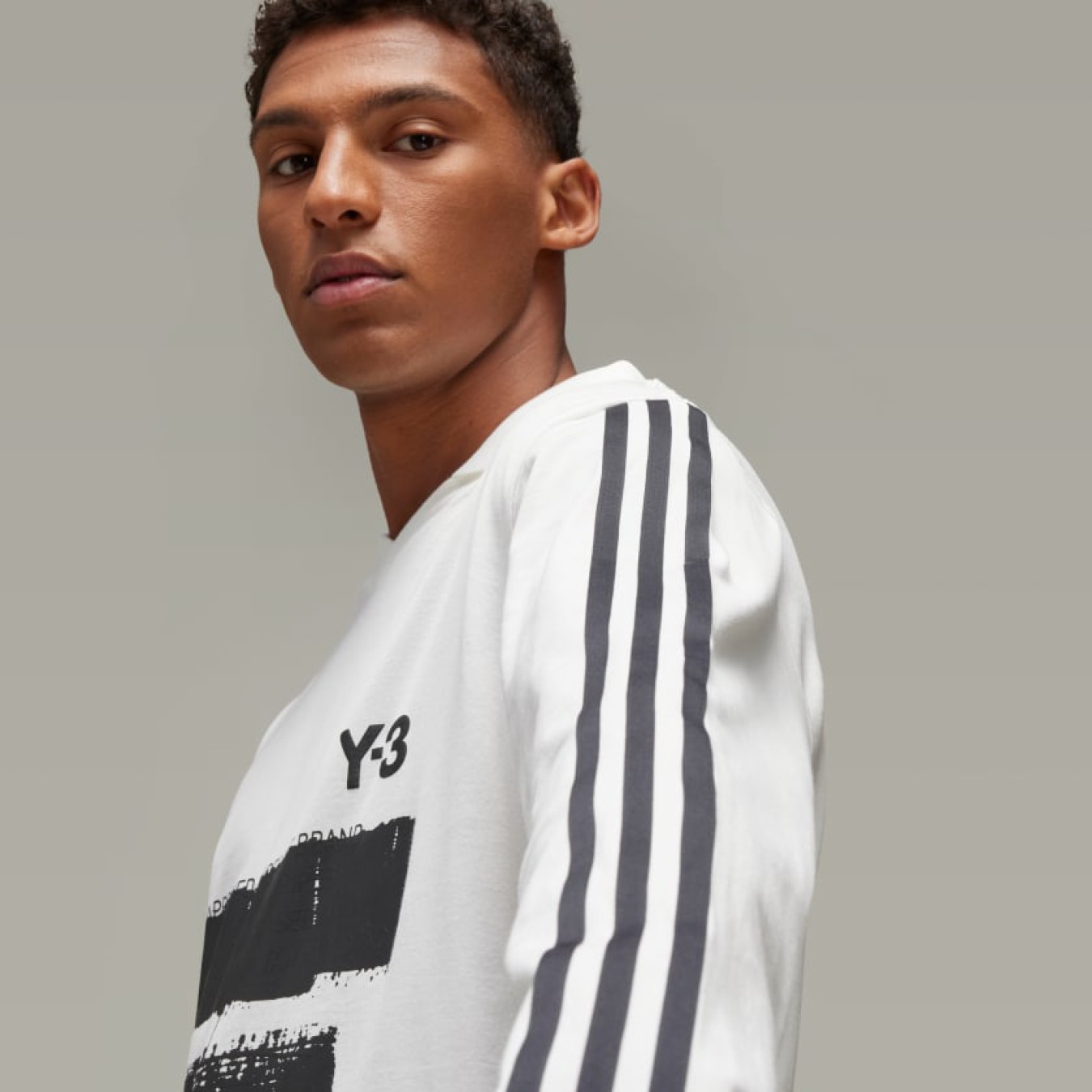 Y-3 Graphic Logo Long Sleeve Tee
