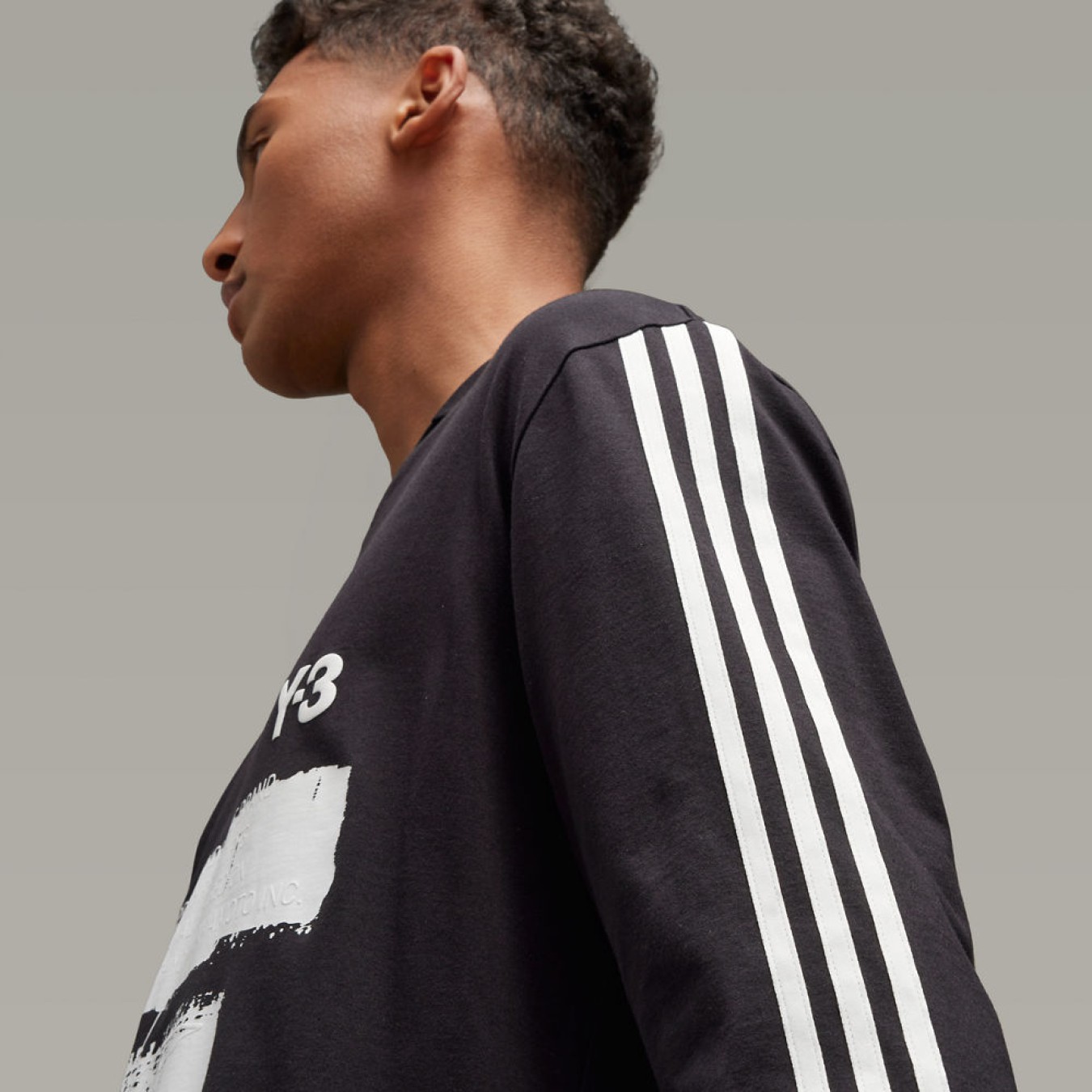 Y-3 Graphic Logo Long Sleeve Tee
