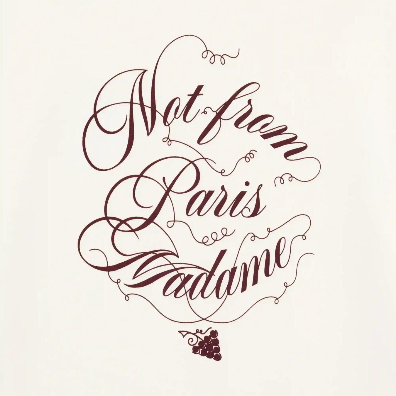 Drôle de Monsieur Le T-Shirt Slogan Vignes