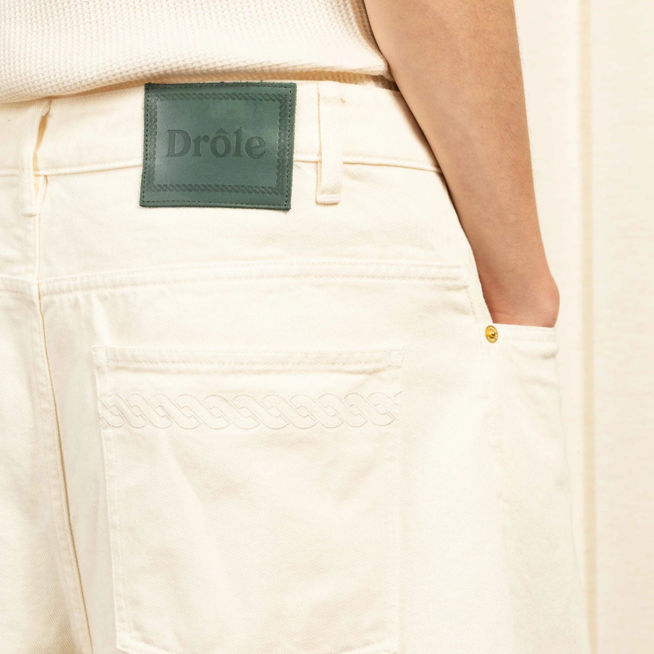 Drôle de Monsieur Le Short Baggy Écru