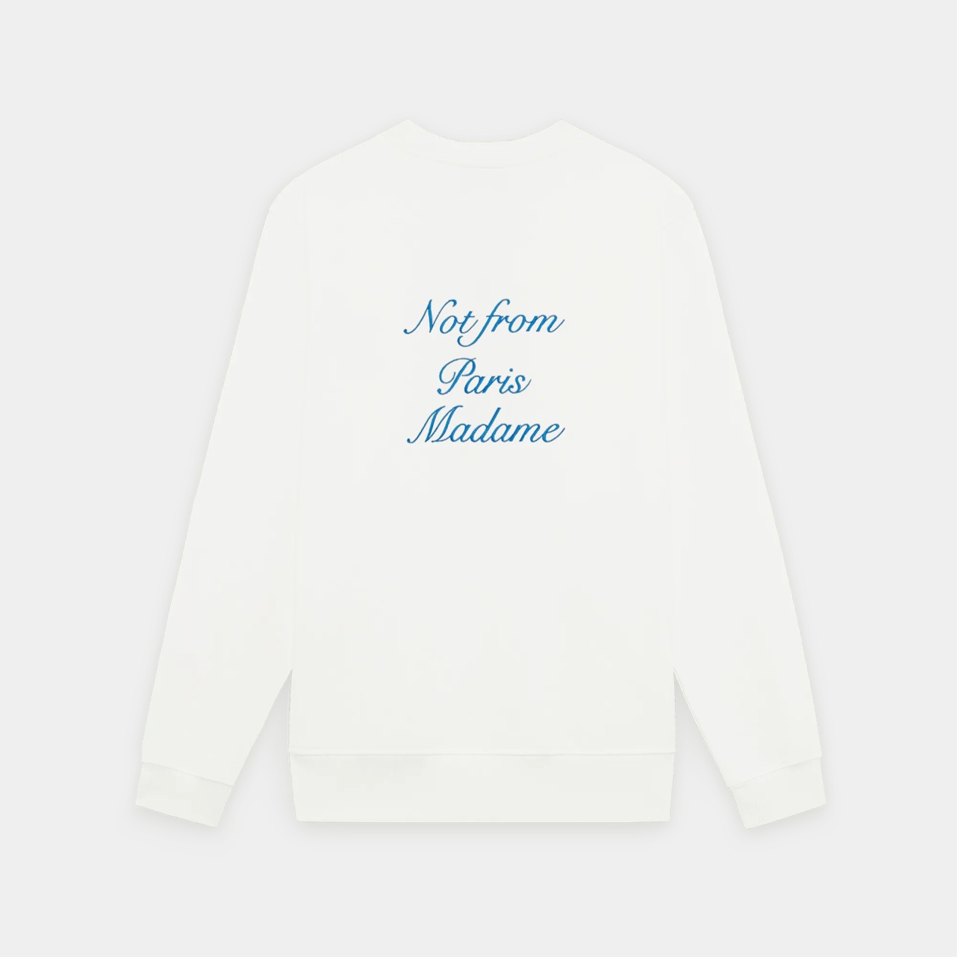 Drôle de Monsieur Le Sweatshirt Slogan Cursive