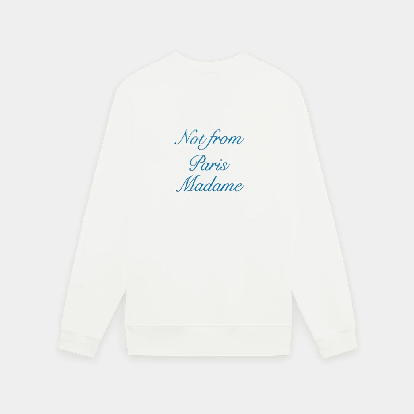 Drôle de Monsieur Le Sweatshirt Slogan Cursive
