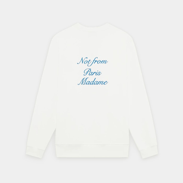 Drôle de Monsieur Le Sweatshirt Slogan Cursive