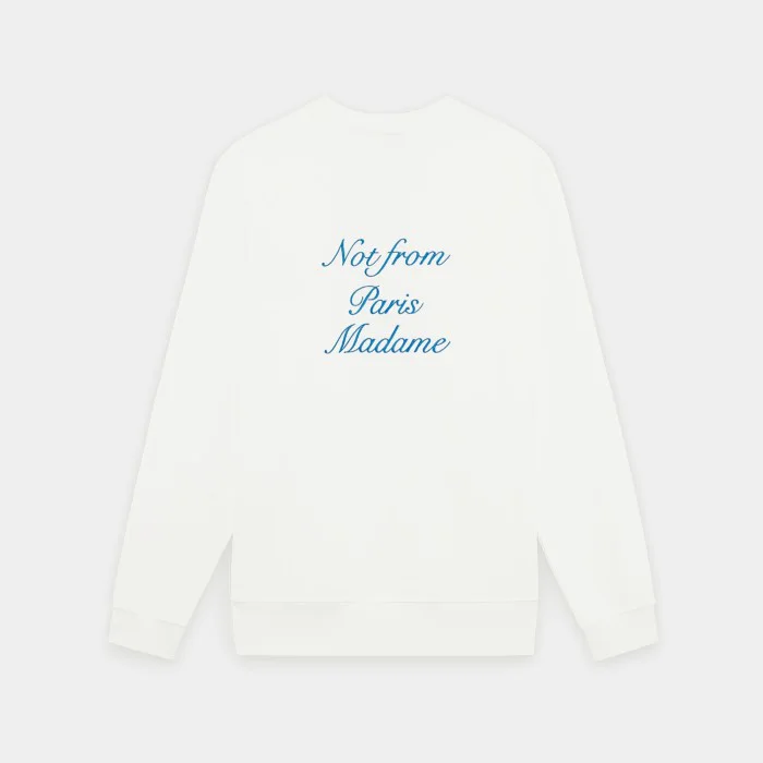 Drôle de Monsieur Le Sweatshirt Slogan Cursive