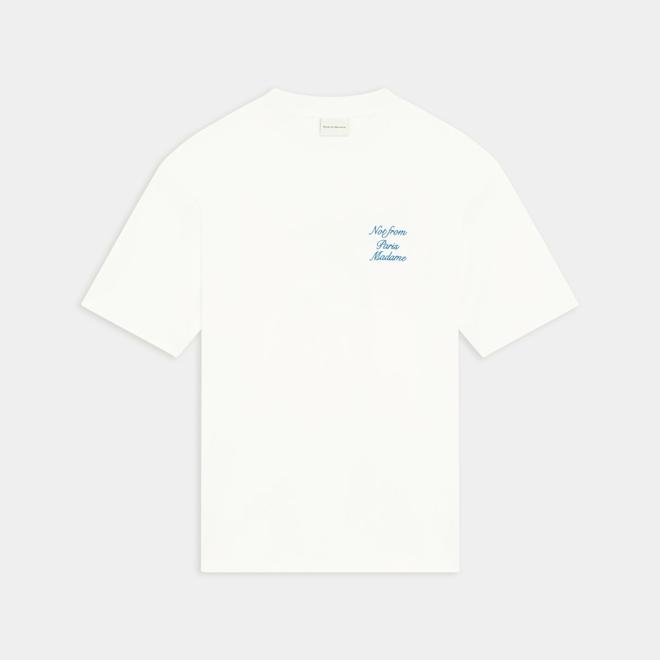 Drôle de Monsieur Le T-Shirt Slogan Cursive