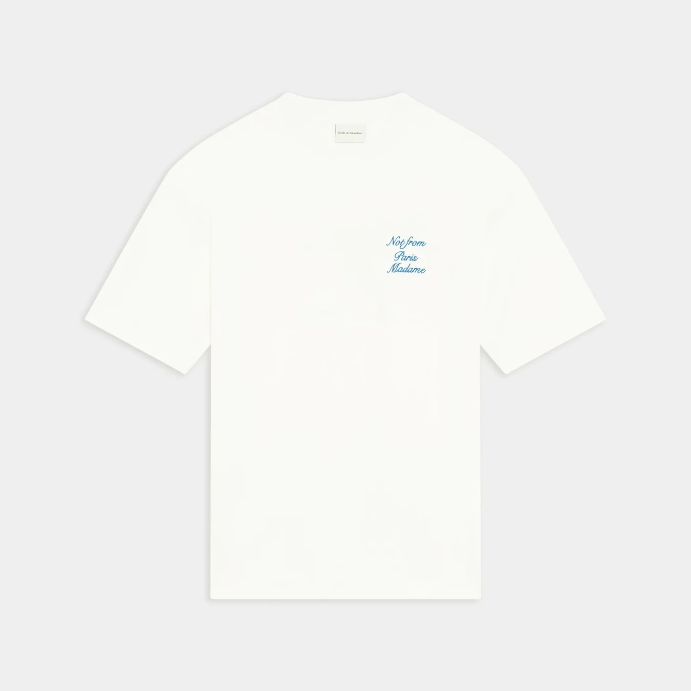 Drôle de Monsieur Le T-Shirt Slogan Cursive