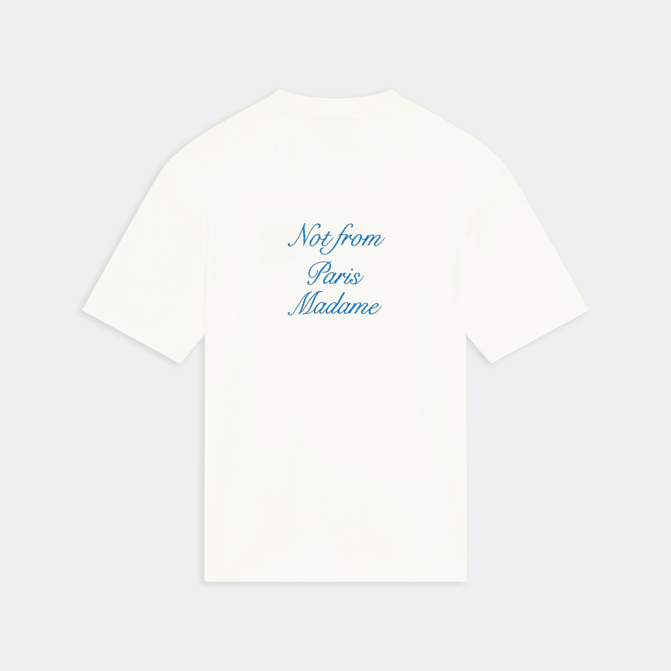 Drôle de Monsieur Le T-Shirt Slogan Cursive