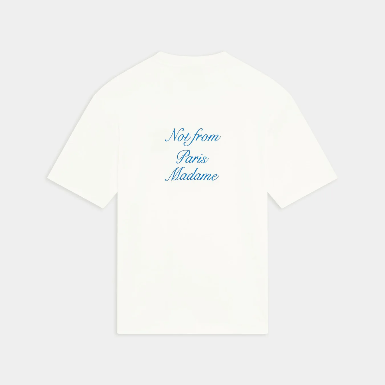 Drôle de Monsieur Le T-Shirt Slogan Cursive