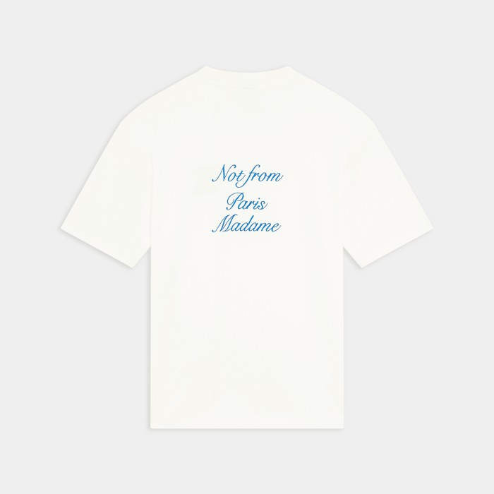 Drôle de Monsieur Le T-Shirt Slogan Cursive