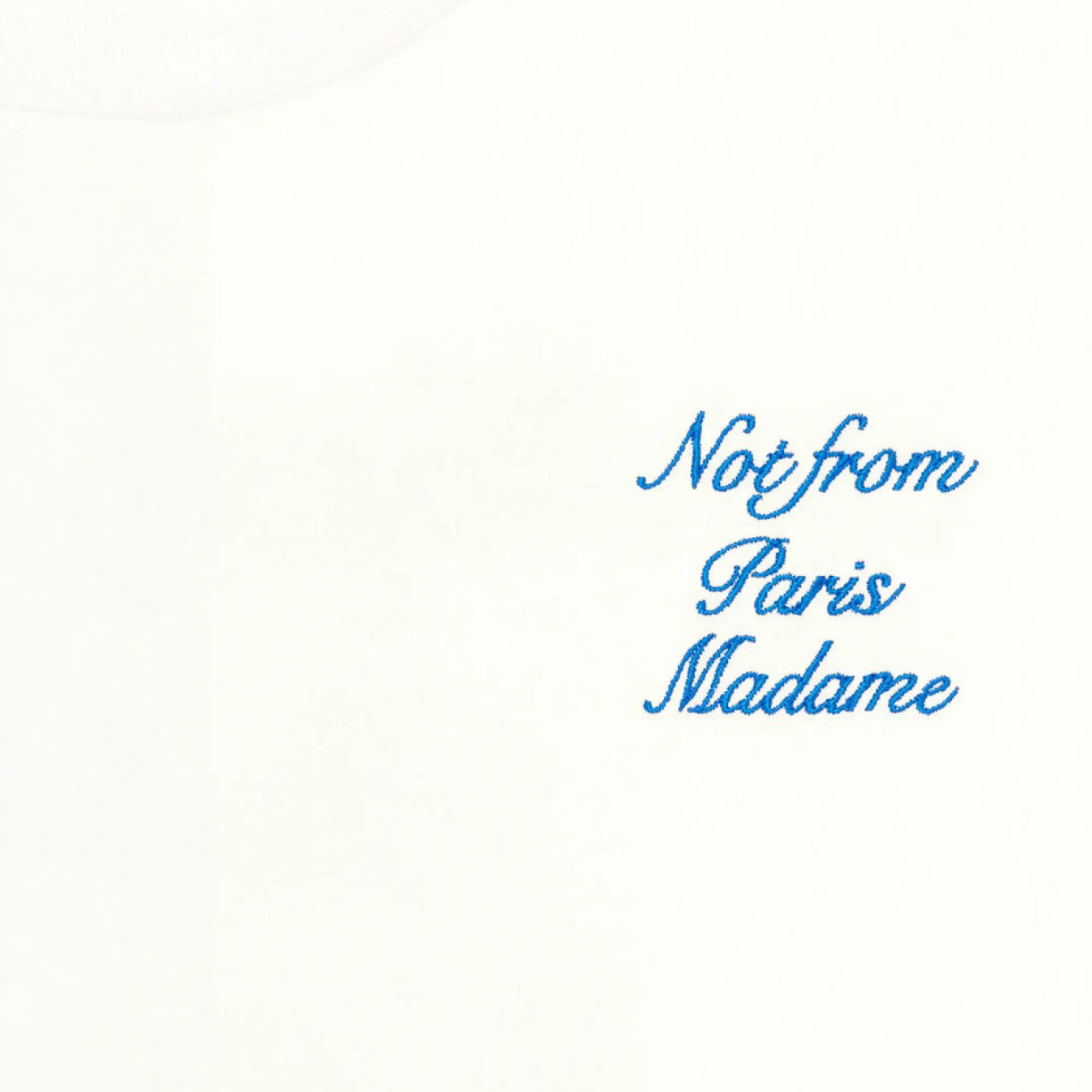 Drôle de Monsieur Le T-Shirt Slogan Cursive