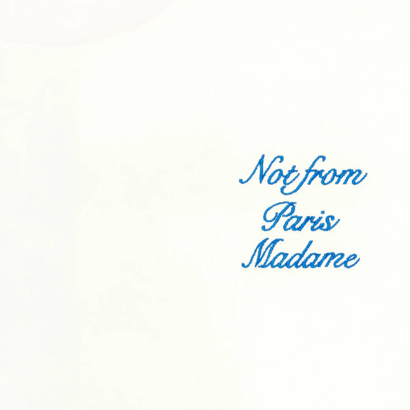 Drôle de Monsieur Le T-Shirt Slogan Cursive