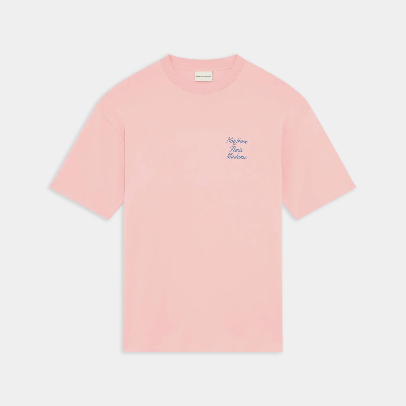 Drôle de Monsieur Le T-Shirt Slogan Cursive