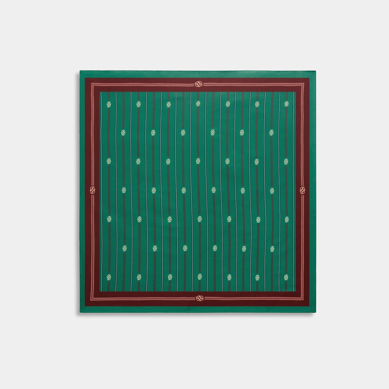 Drôle de Monsieur Le Foulard Rayé Monogramme