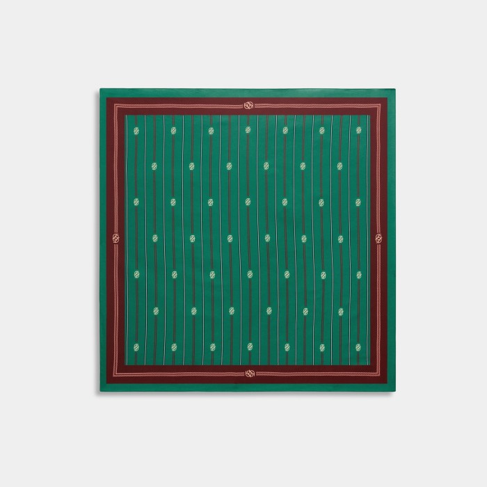 Drôle de Monsieur Le Foulard Rayé Monogramme