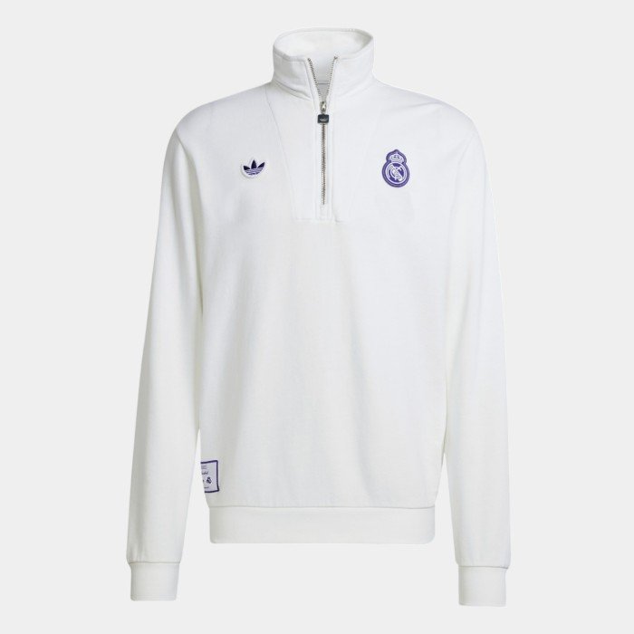 adidas Real Madrid Terrace Icons Half-Zip Top