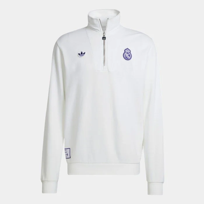 adidas Real Madrid Terrace Icons Half-Zip Top