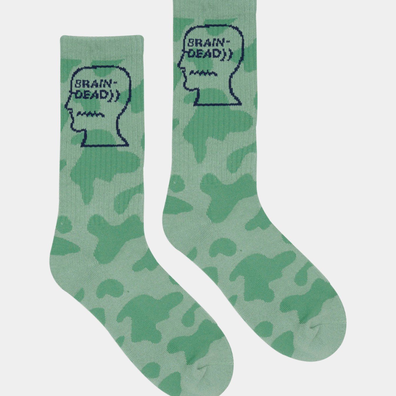 Brain Dead Logohead Crew Socks