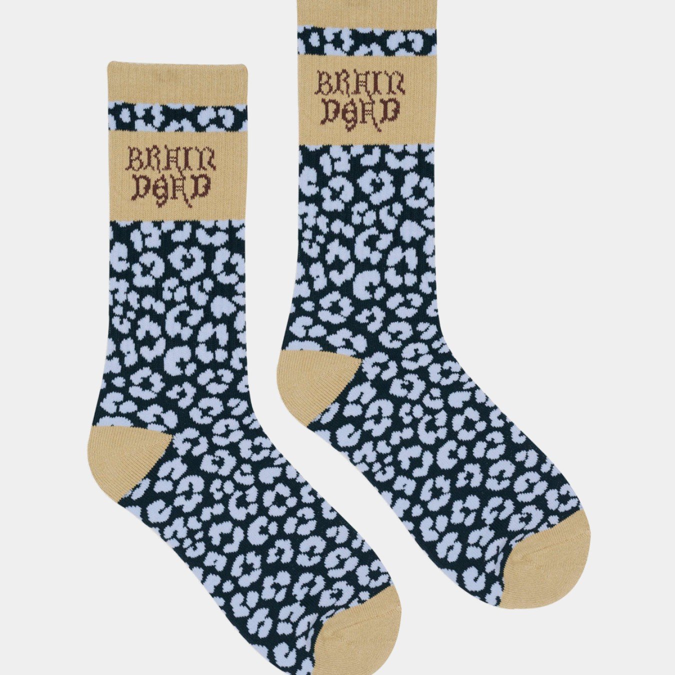 Brain Dead Paneled Logo Crew Socks