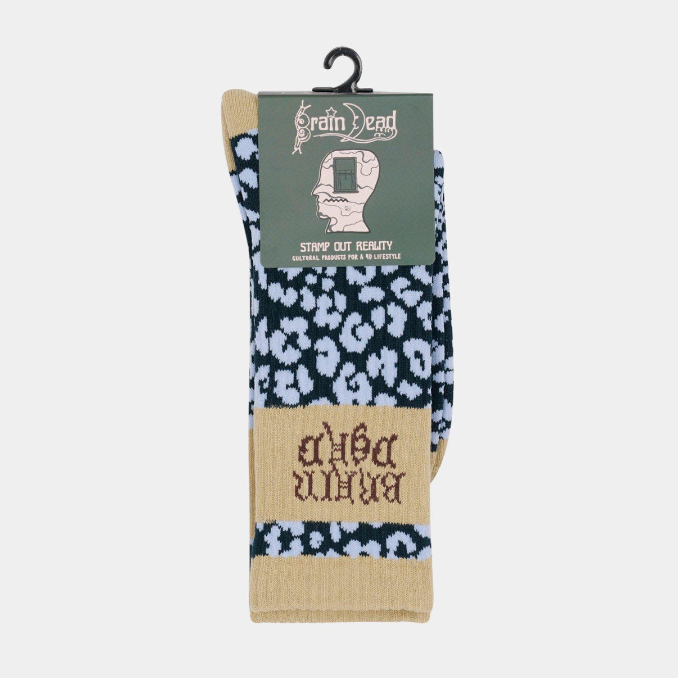 Brain Dead Paneled Logo Crew Socks