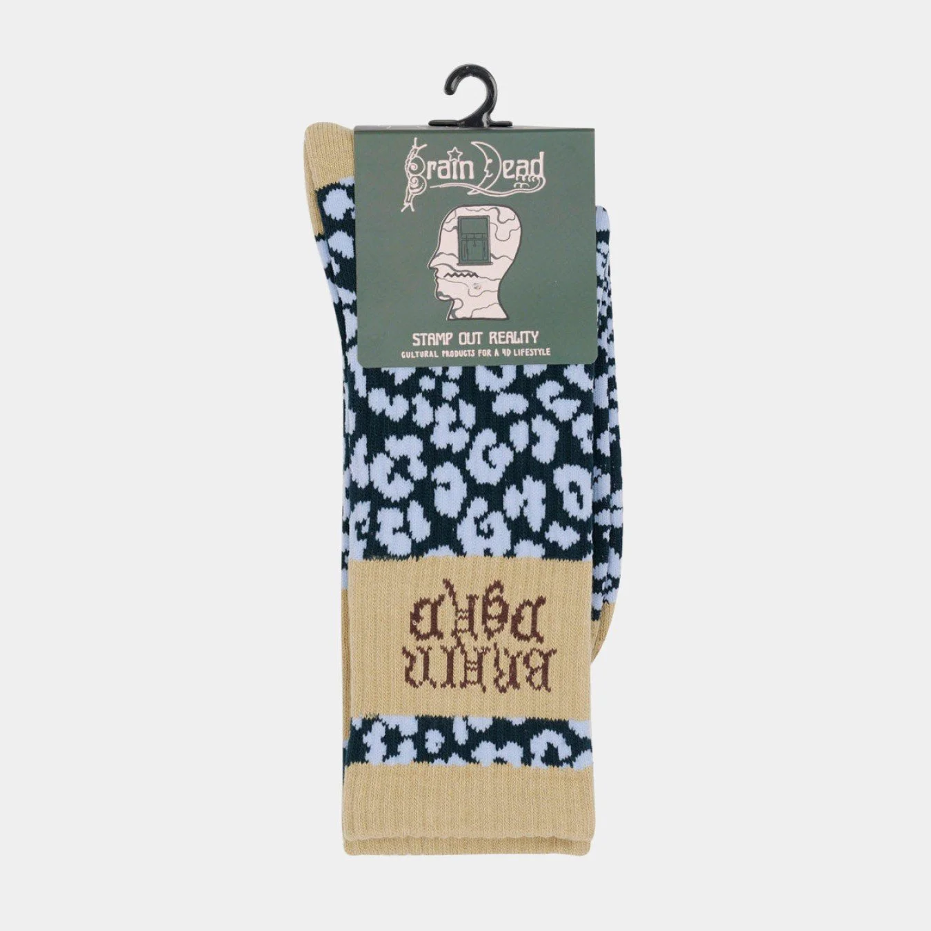 Brain Dead Paneled Logo Crew Socks