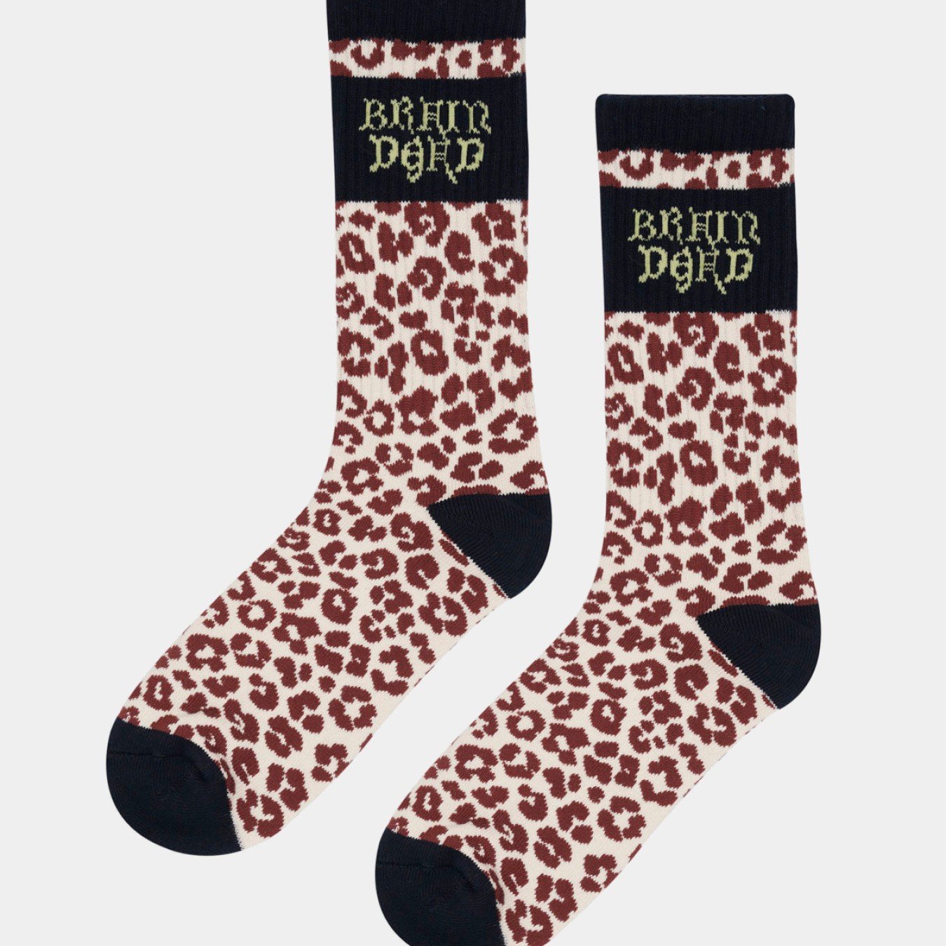 Brain Dead Paneled Logo Crew Socks