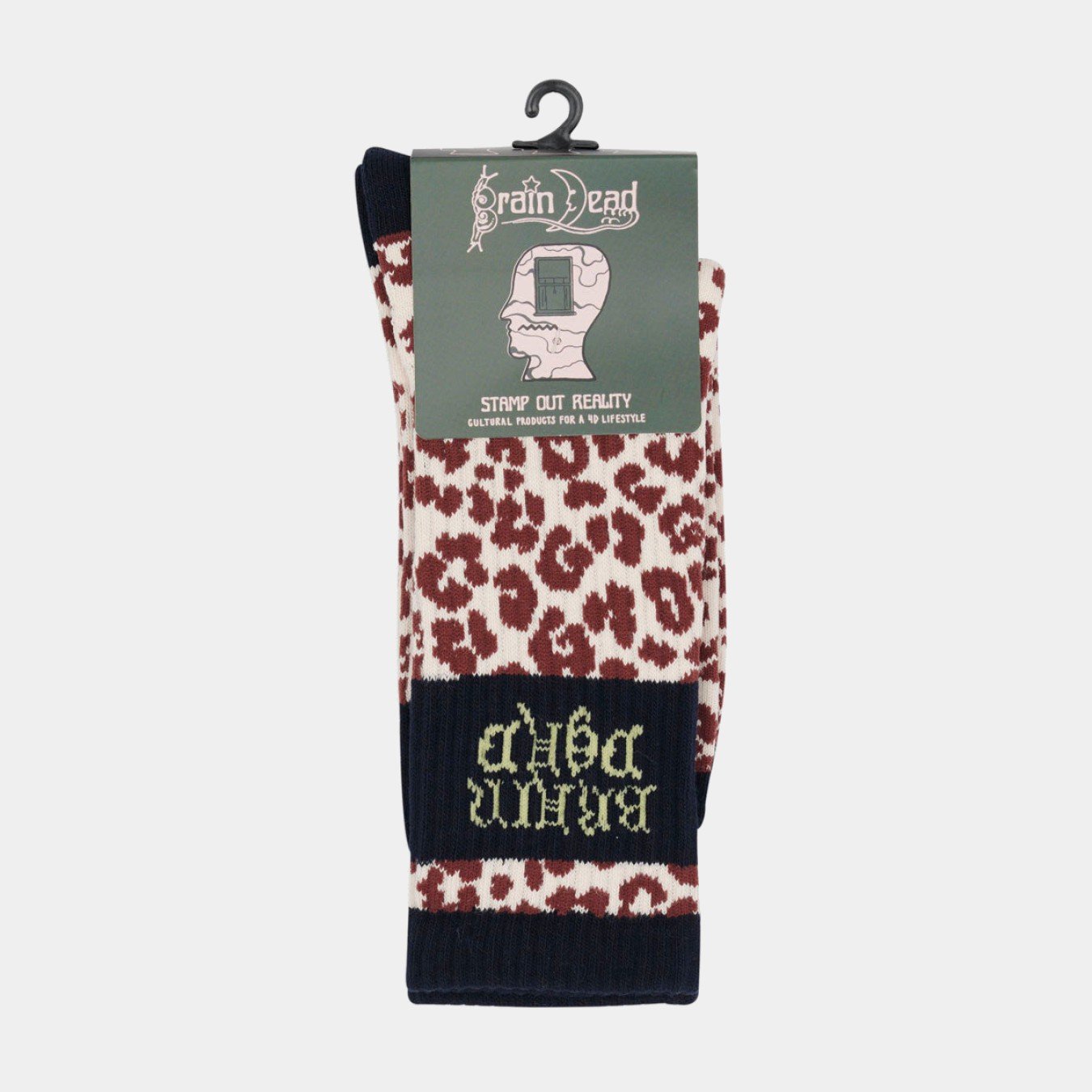 Brain Dead Paneled Logo Crew Socks