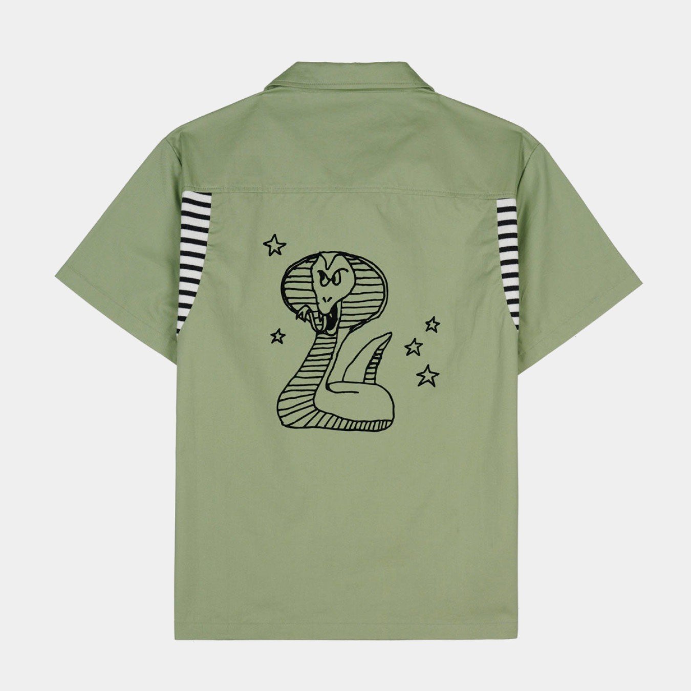 Brain Dead Cobra Flocked Bowling Shirt