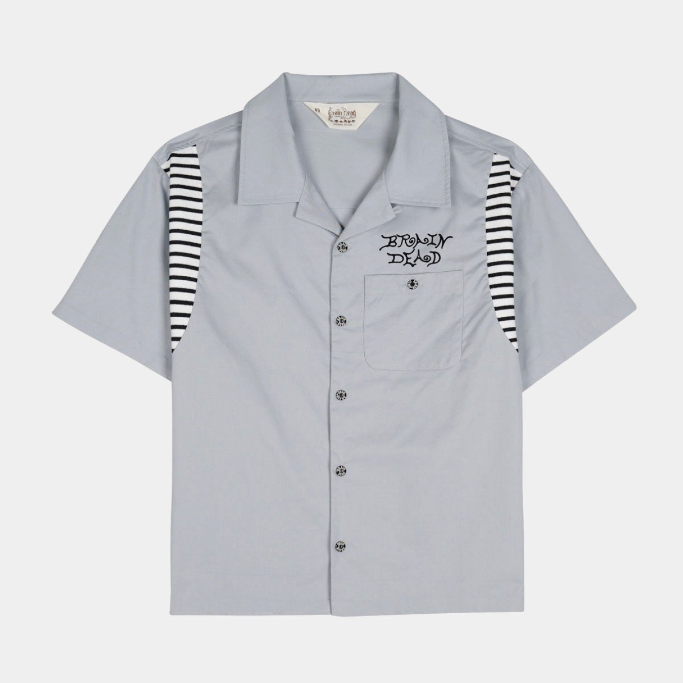 Brain Dead Cobra Flocked Bowling Shirt