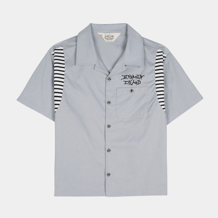 Brain Dead Cobra Flocked Bowling Shirt