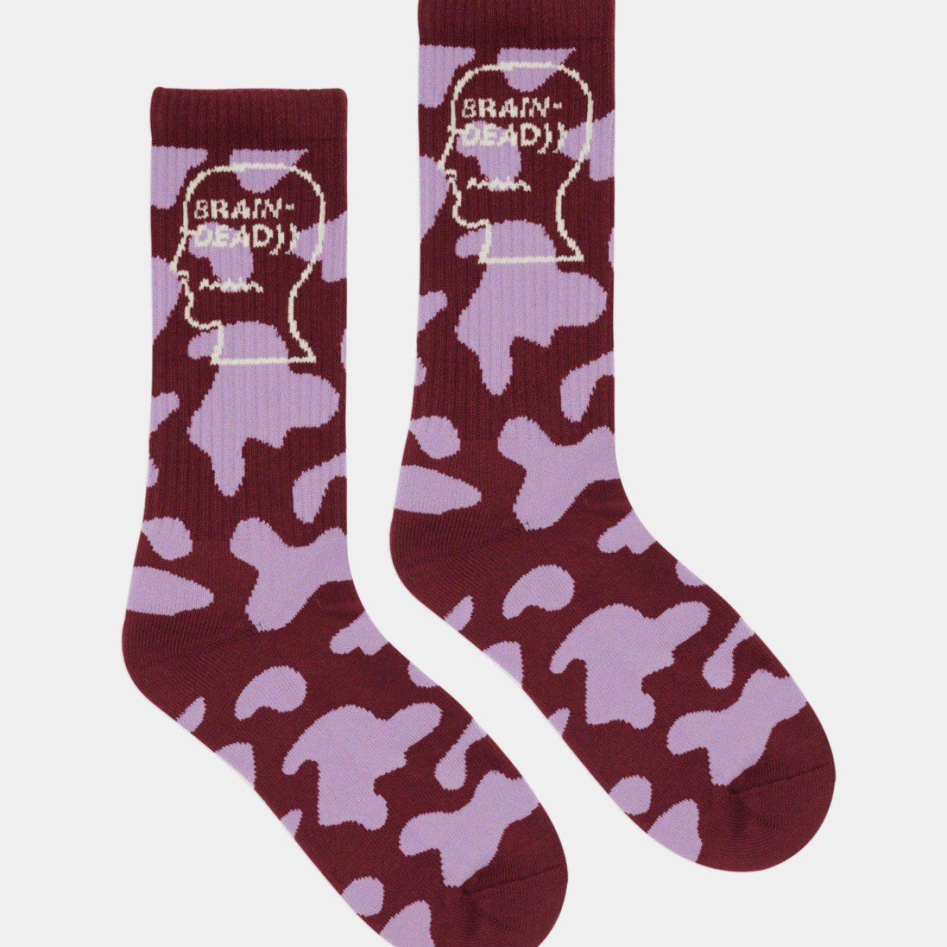 Brain Dead Logohead Crew Socks
