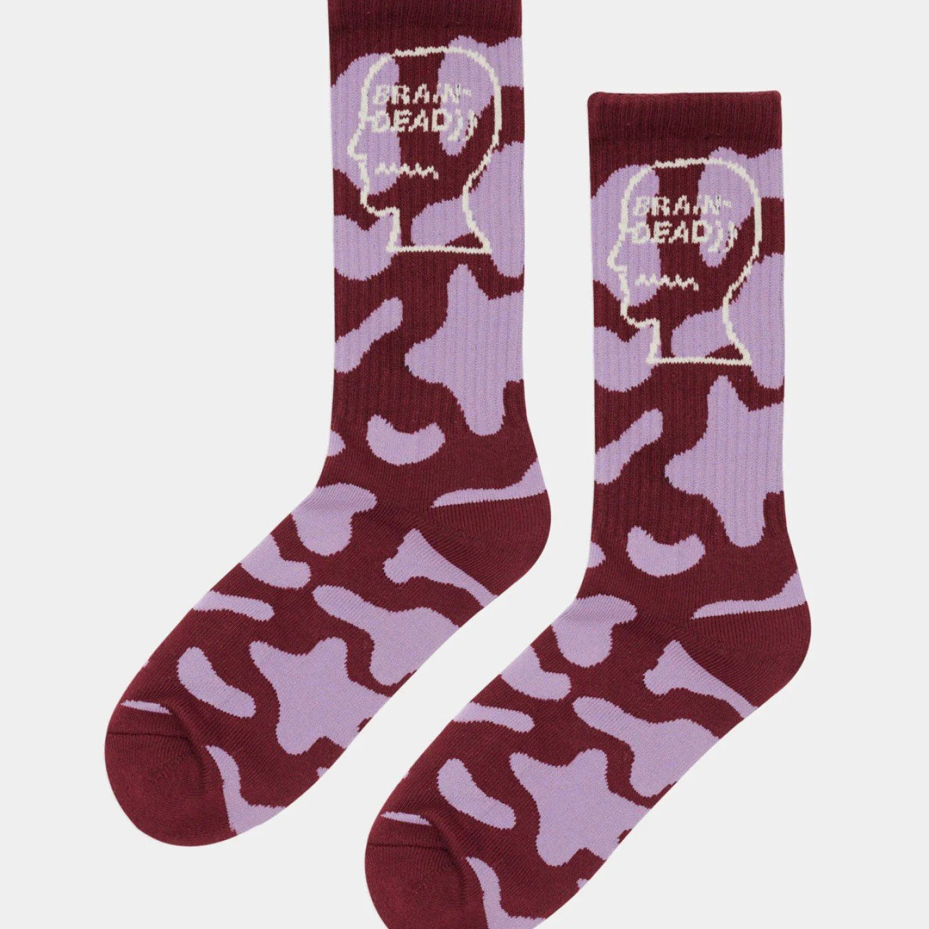 Brain Dead Logohead Crew Socks