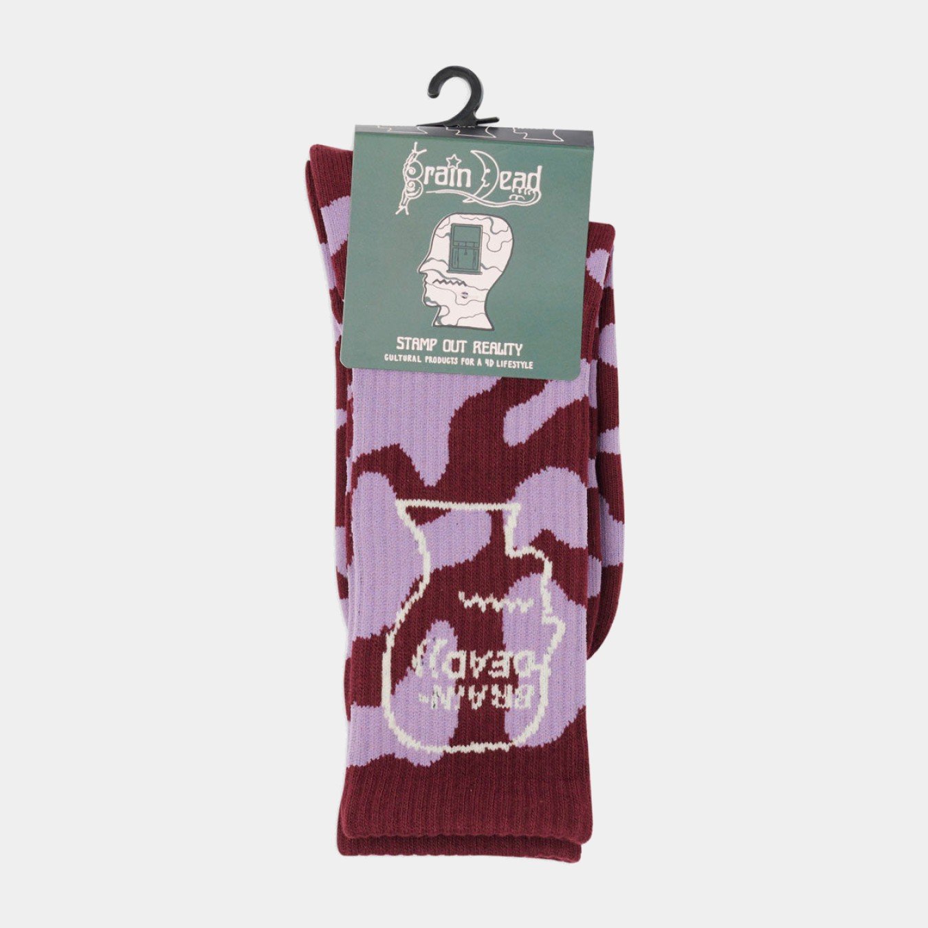 Brain Dead Logohead Crew Socks