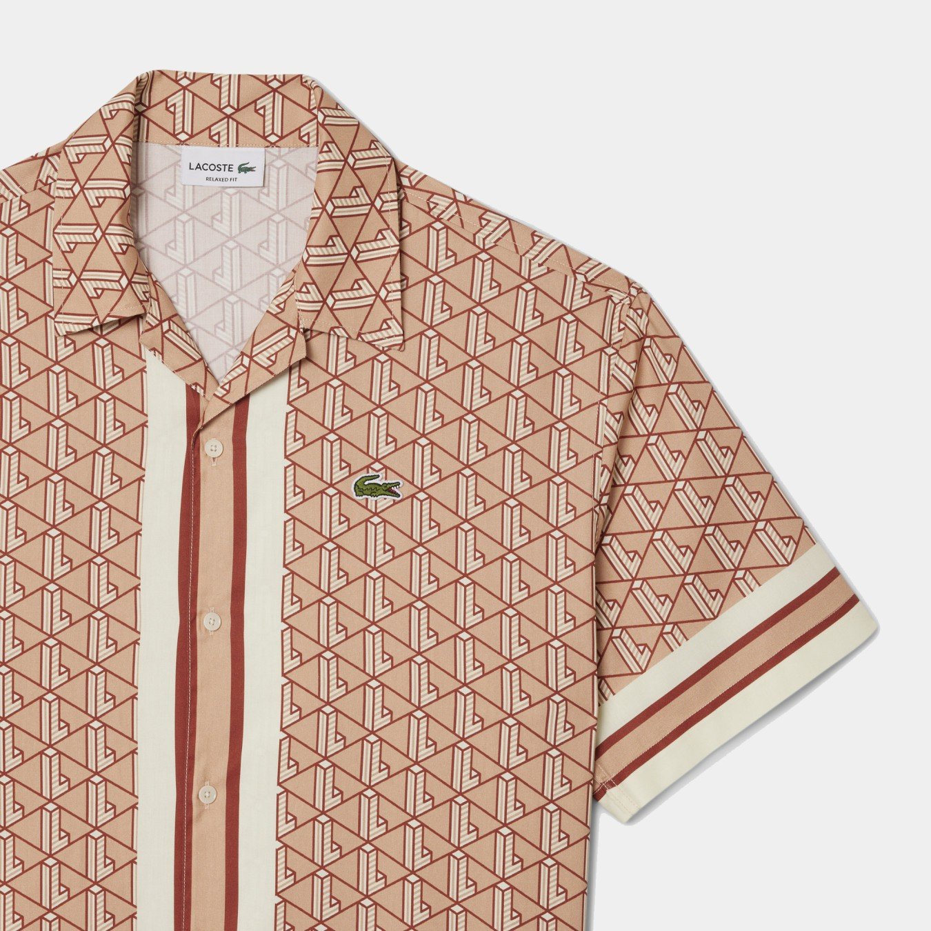 Lacoste Straight Cut Monogram Shirt