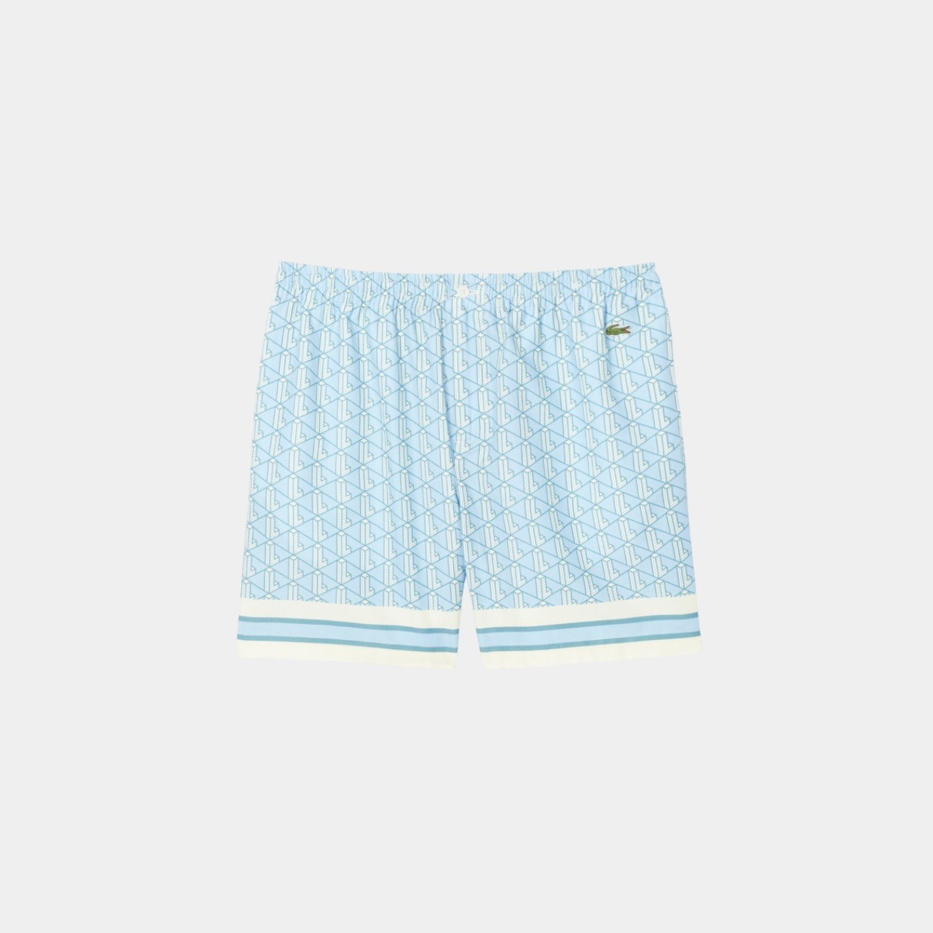 Lacoste Lightweight Monogram Print Shorts
